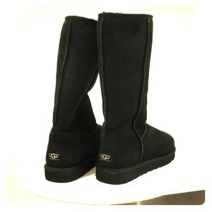 Brand new, without tags, black tall Uggs